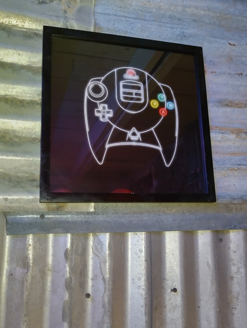 Neon Sega Dreamcast Controller Framed Art Print By Neon Nicho